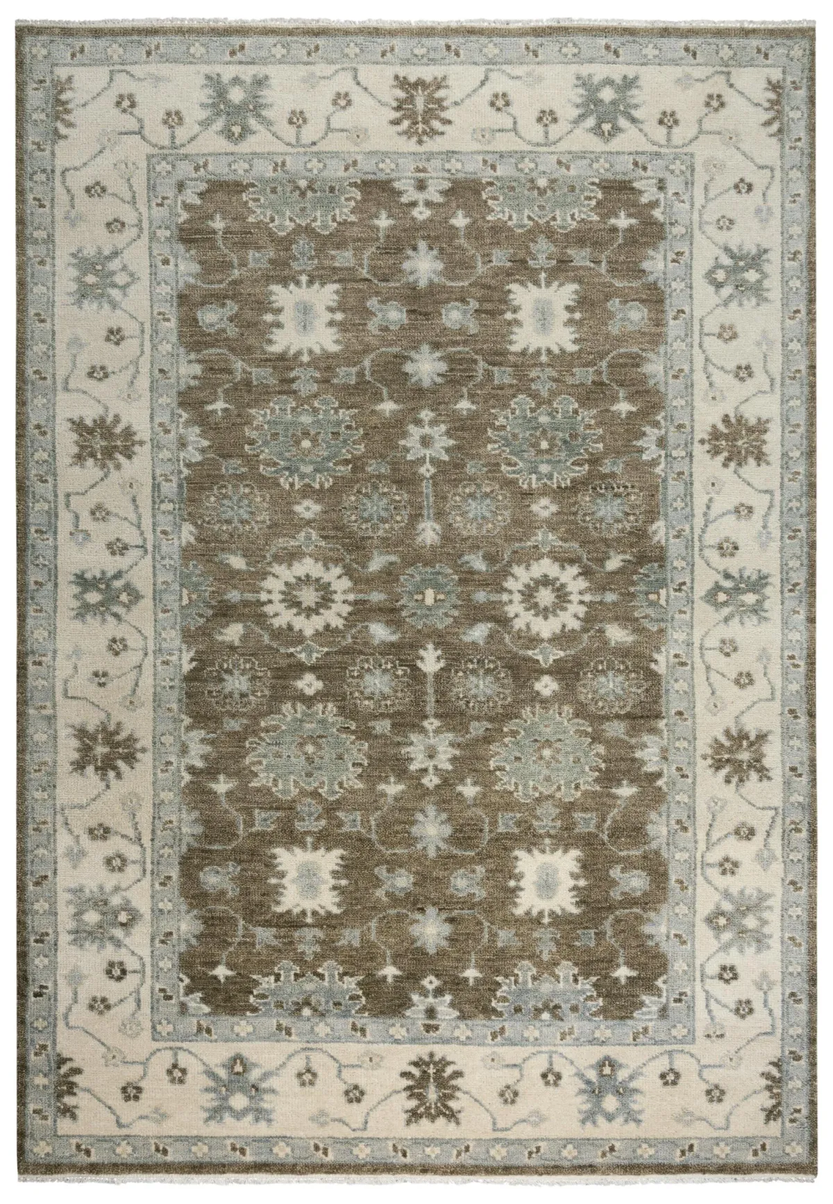 Belmont Brown  Hand Spun Wool 9'x12' Rectangle Rug