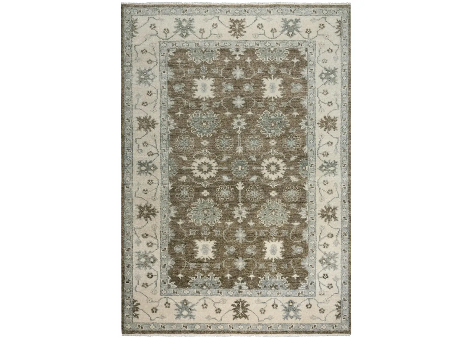 Belmont Brown  Hand Spun Wool 9'x12' Rectangle Rug