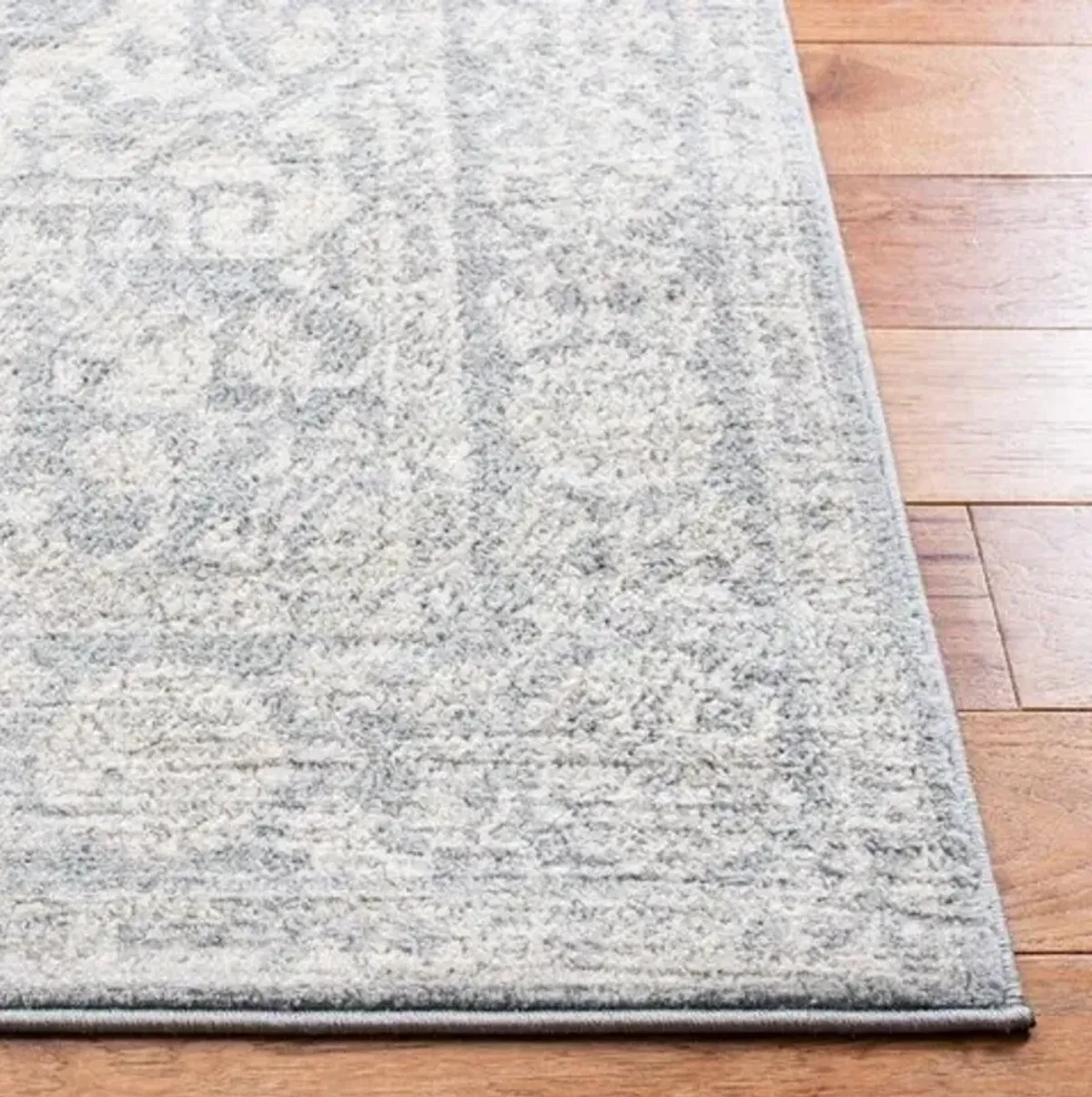 Brentwood 832 Light Grey / Ivory 2' X 4' Accent Powerloomed Rug