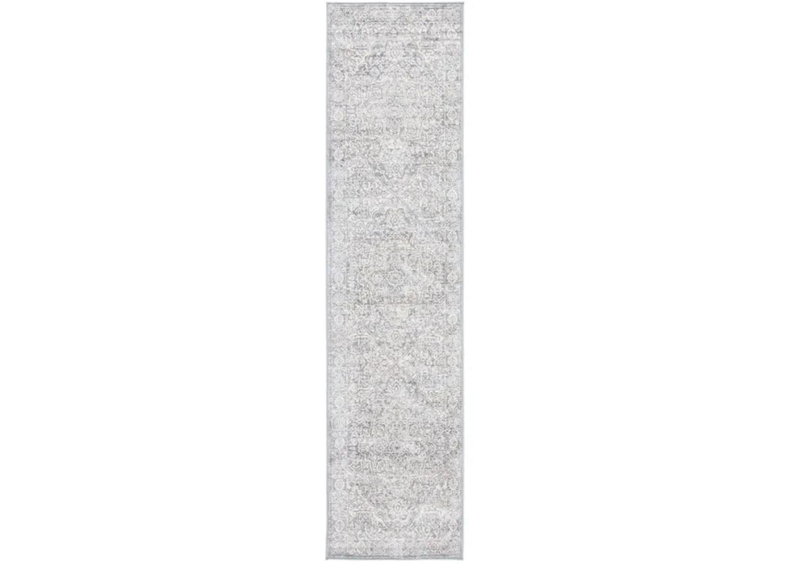 Brentwood 832 Light Grey / Ivory 2' X 4' Accent Powerloomed Rug