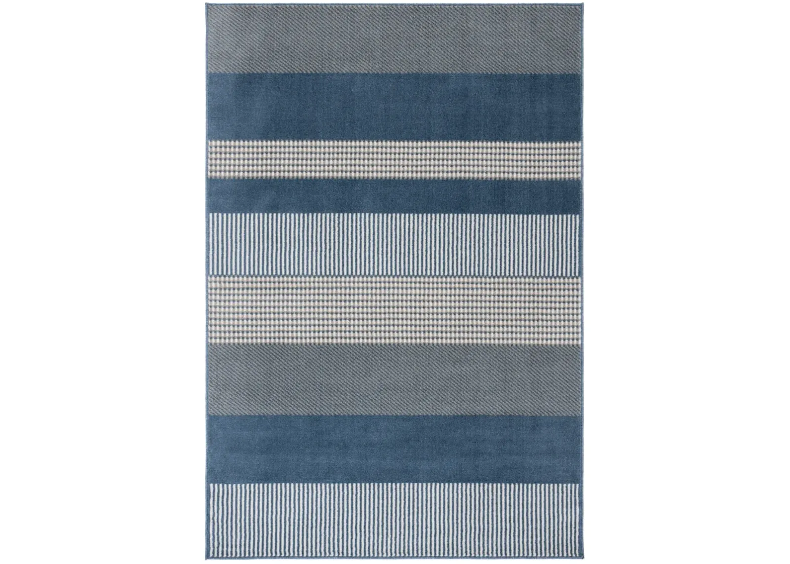 PYRAMID 244 NAVY  9' x 12' Large Rectangle Rug