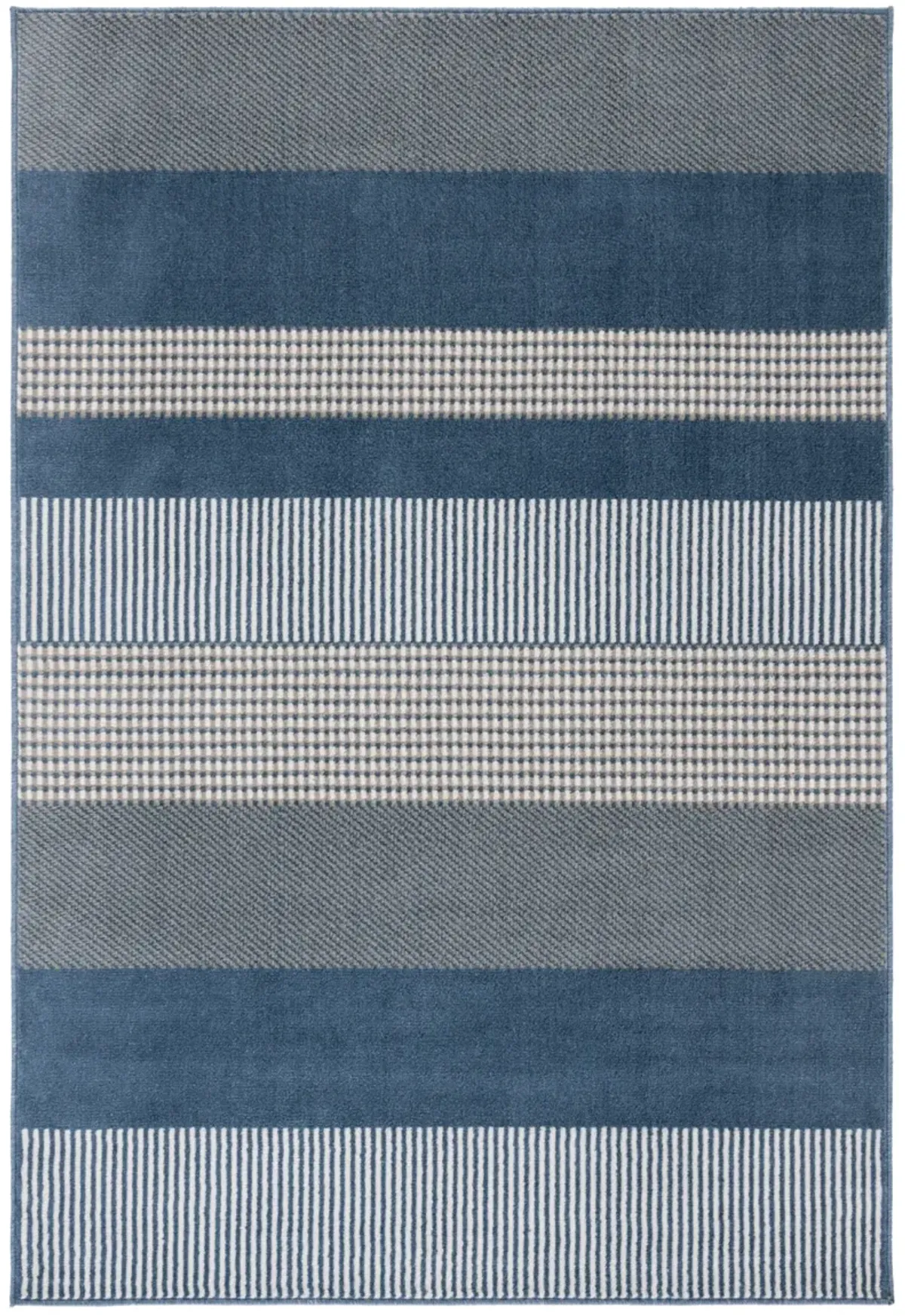 PYRAMID 244 NAVY  9' x 12' Large Rectangle Rug