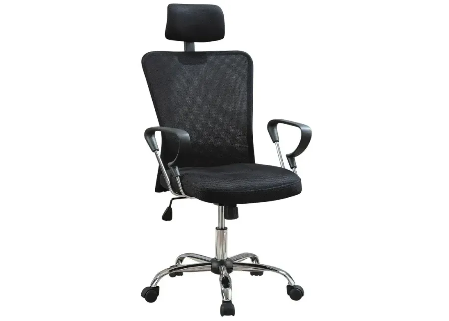 Pallasgreen Mesh Back Office Chair Black And Chrome