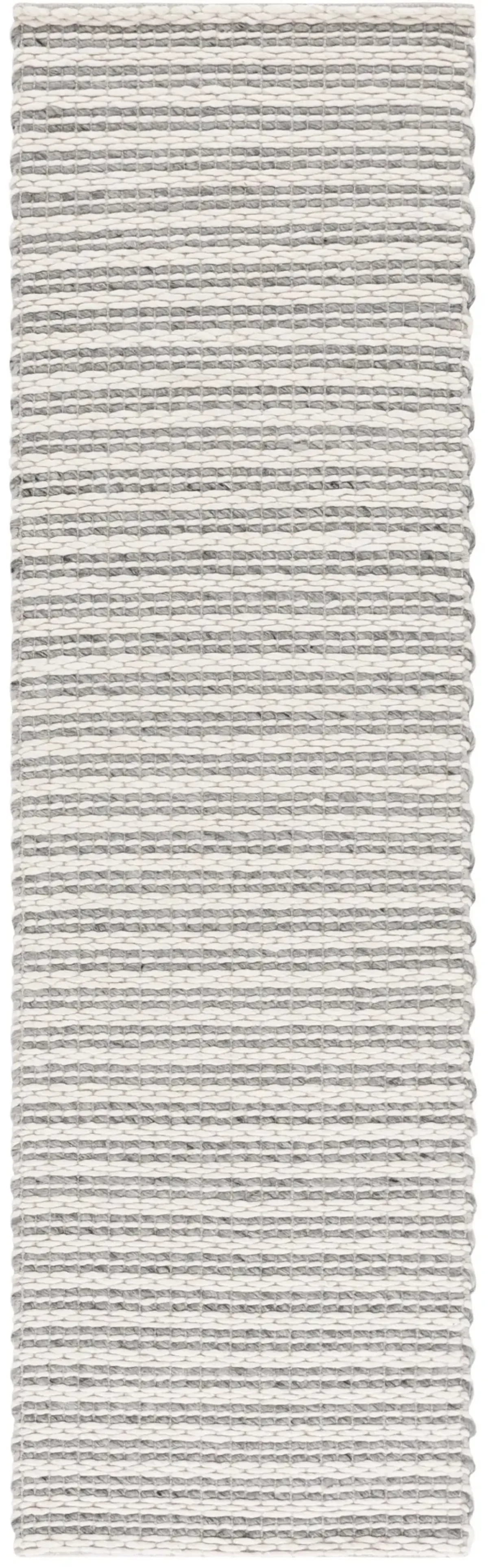 VERMONT 852 SILVER  2'-3' x 8' Runner Rug