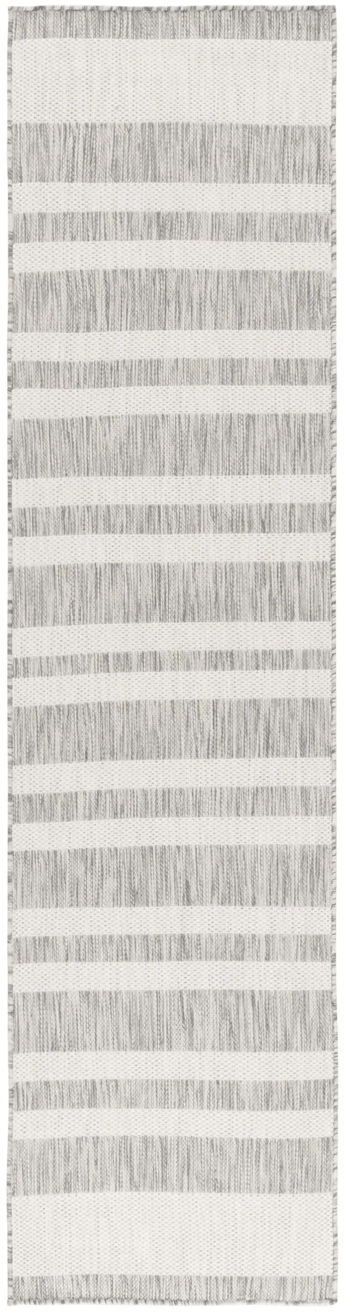 BEACH HOUSE 416 GREY  2' x 8' Runner Rug