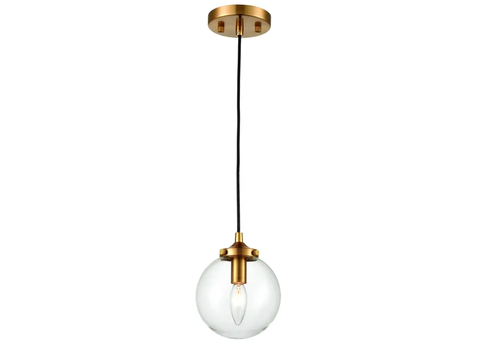 Boudreaux 6" Wide 1-Light Mini Pendant - Antique Gold