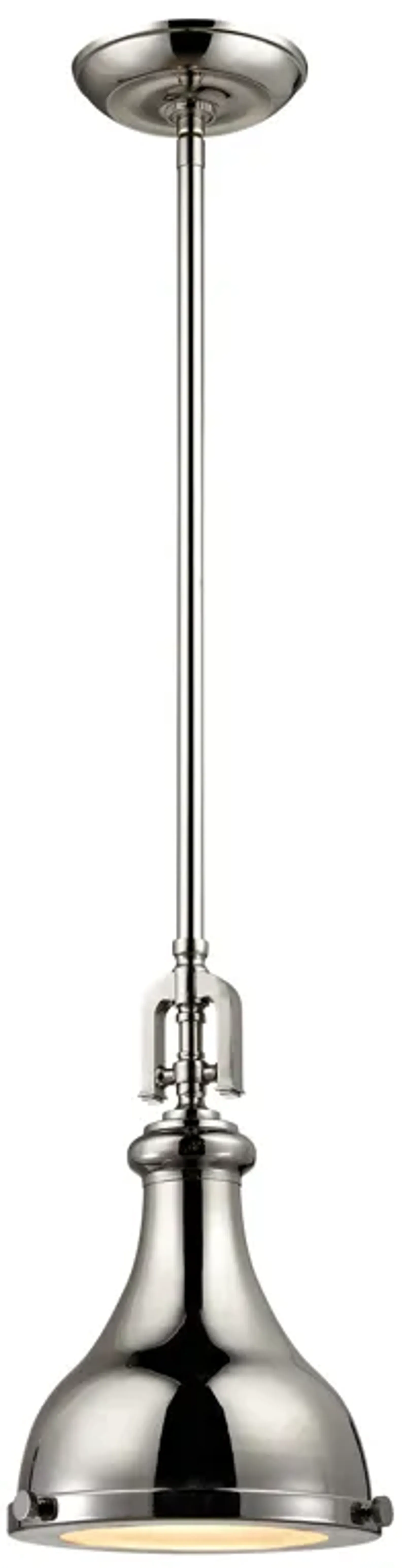 Rutherford 9" Wide 1-Light Mini Pendant - Polished Nickel