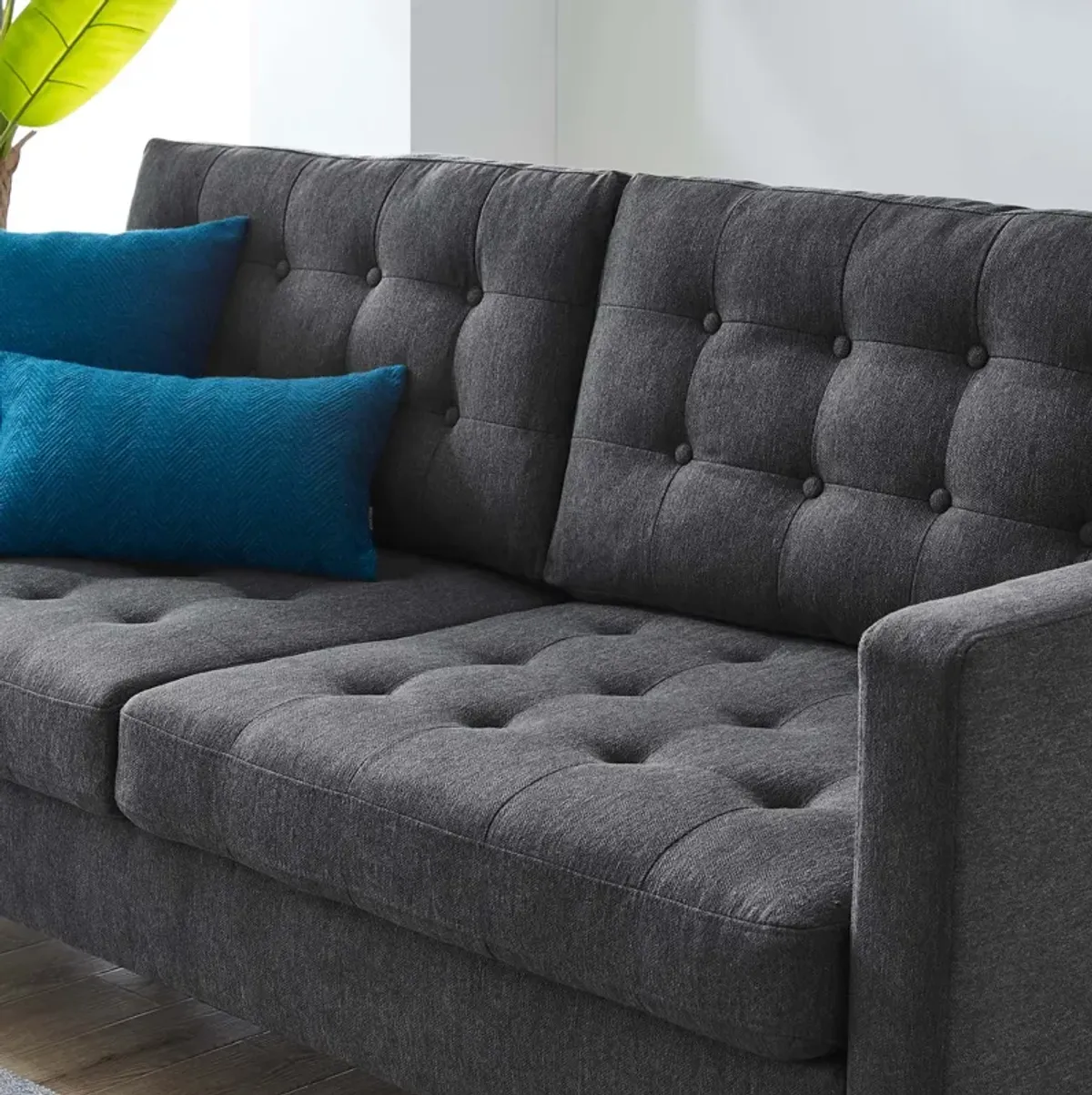 Exalt Tufted Fabric Sofa