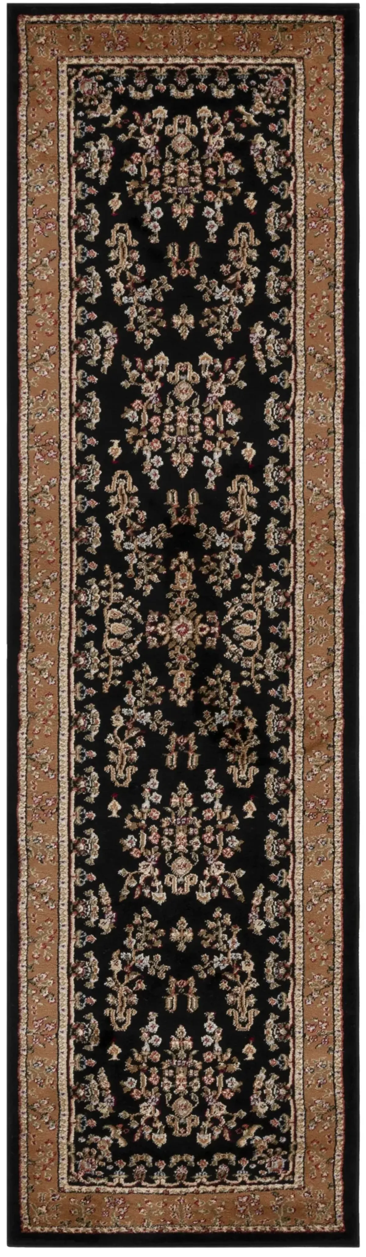 LNH331 BLACK  2'-3' x 18' Runner Rug