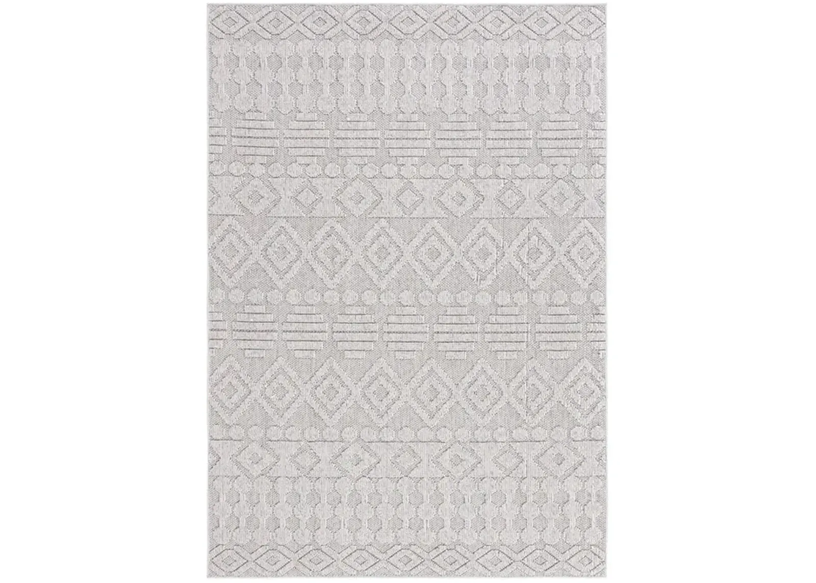 GLOBAL 214 Grey  8' X 10' Large Rectangle Rug