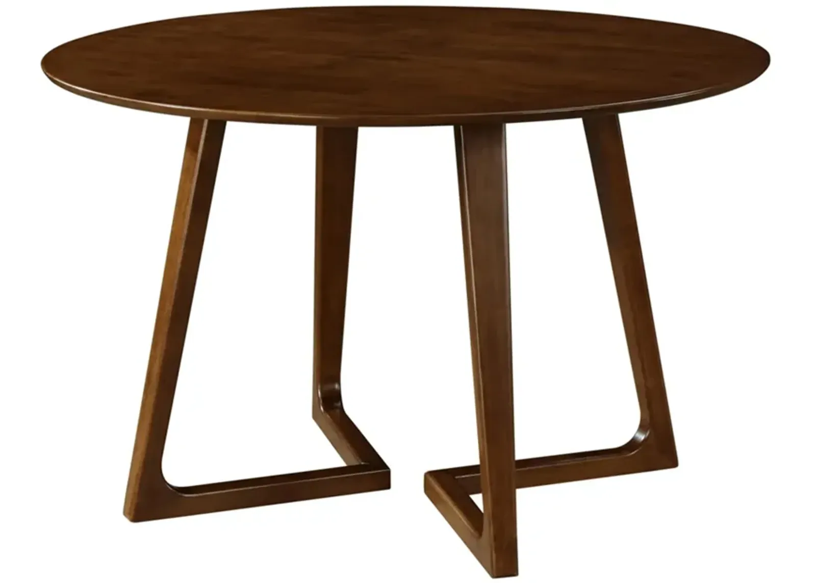 paddington kd round dining table, dark walnut