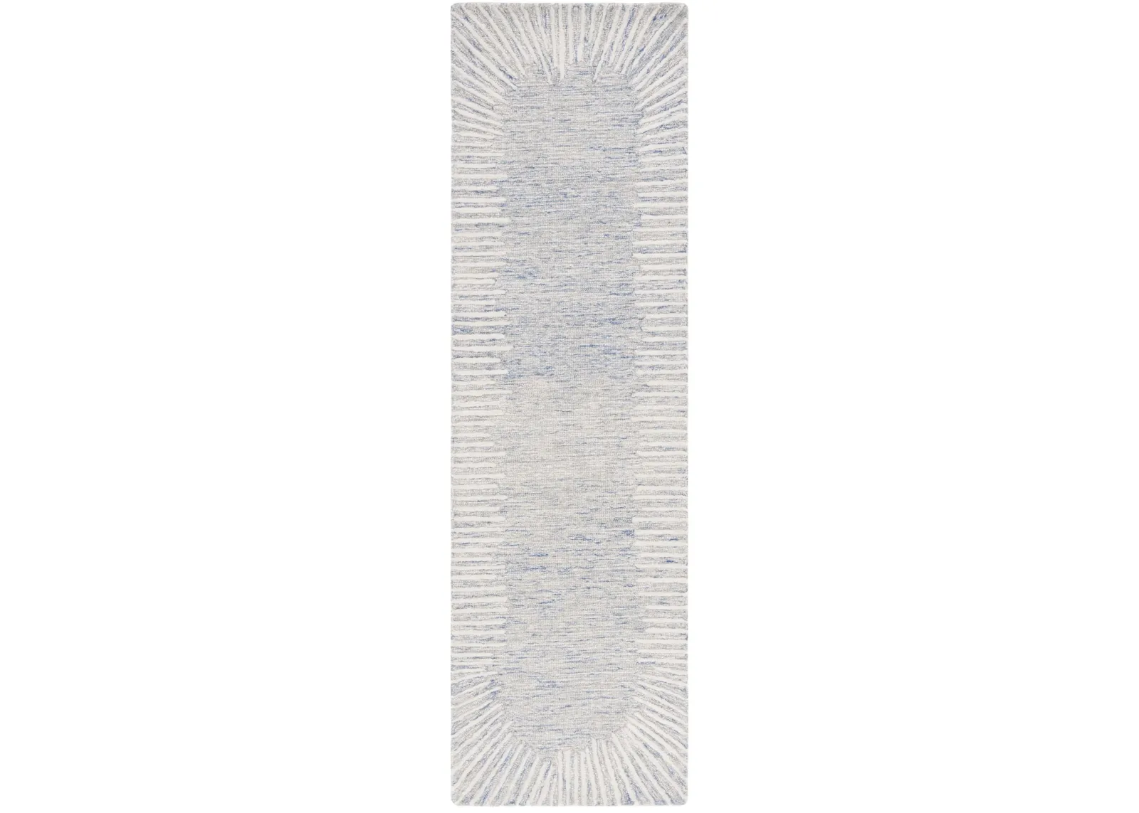 ABSTRACT 478 BLUE  2'-3' x 10' Runner Rug