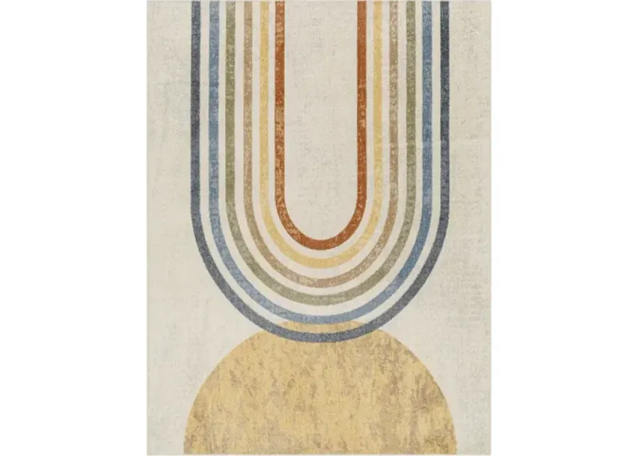 Lillian LLL-2314 2'7" x 7'3" Machine Woven Rug