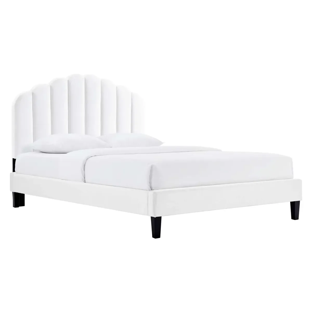 Daisy Performance Velvet Full Platform Bed