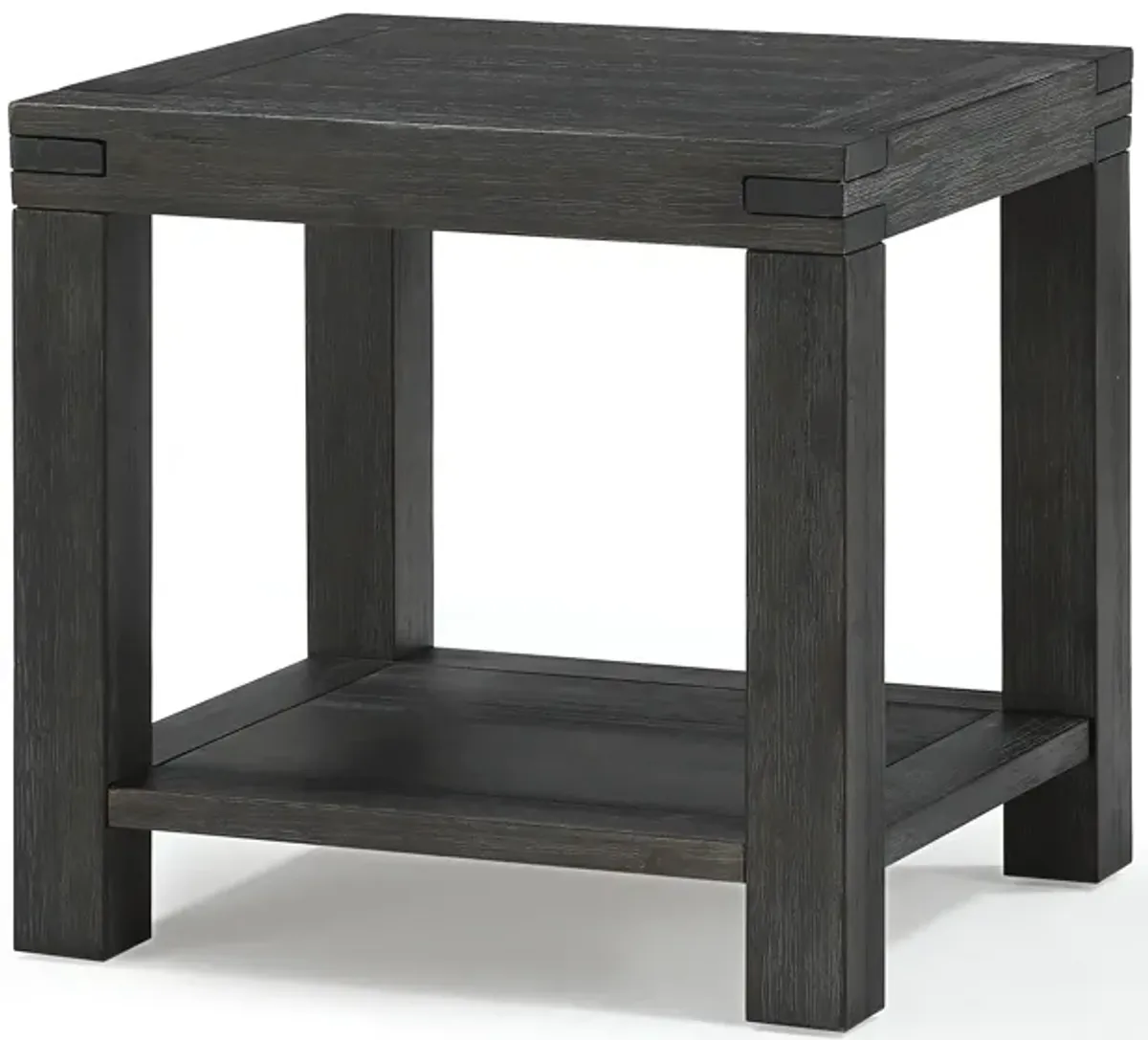 Meadow Solid Wood End Table in Graphite