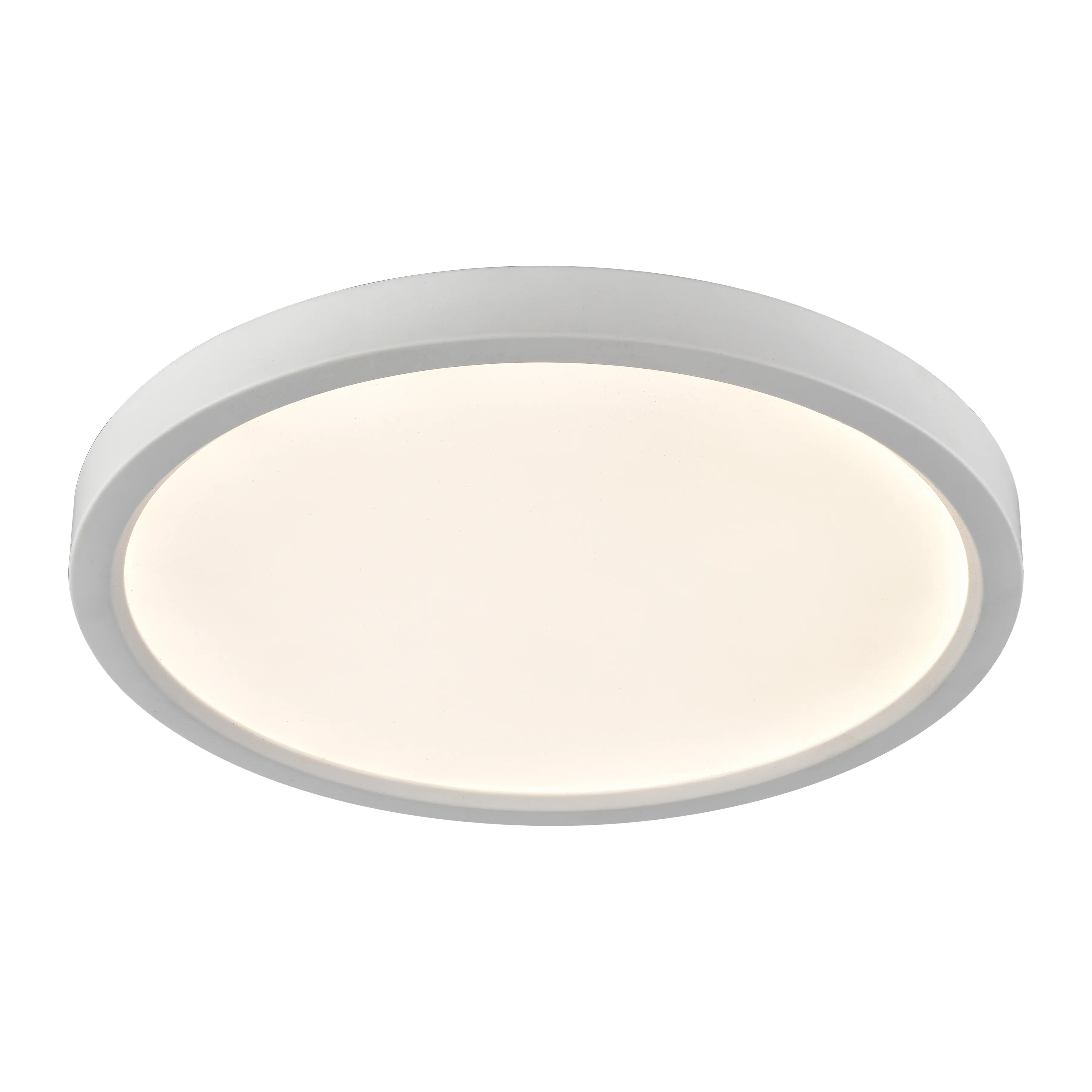 Titan 15'' Wide Integrated LED Round Flush Mount - White