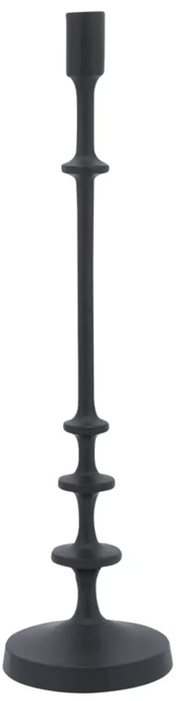 Metal, 20"h Taper Candle Holder, Black