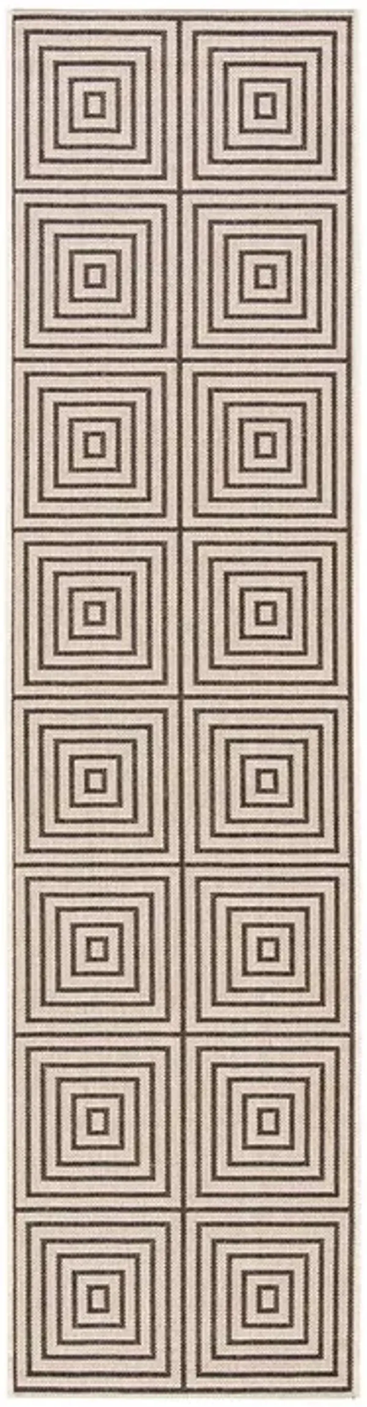 BEACH HOUSE Collection BHS123U-28 Creme / Brown 2'-2" X 8'