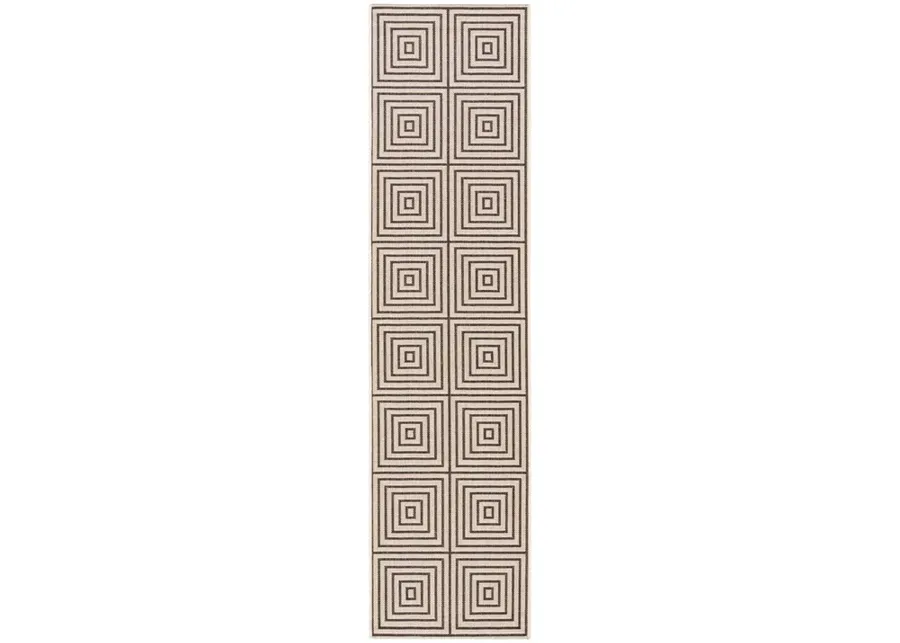 BEACH HOUSE Collection BHS123U-28 Creme / Brown 2'-2" X 8'