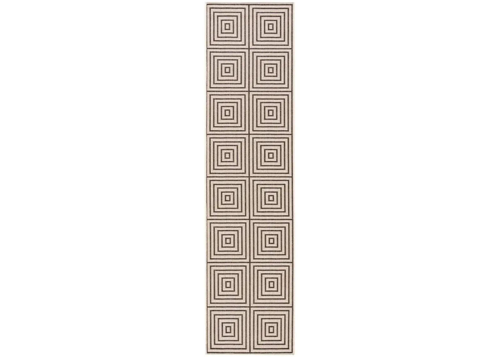 BEACH HOUSE Collection BHS123U-28 Creme / Brown 2'-2" X 8'