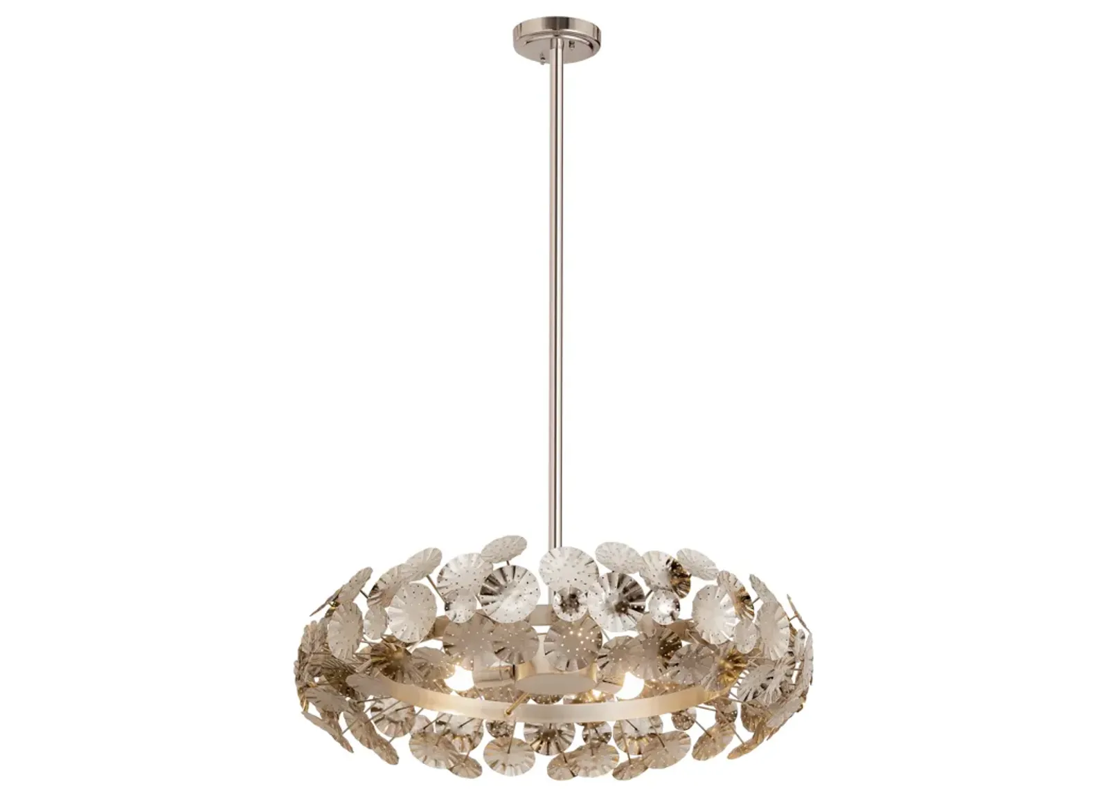 Camora 26" Wide 3-Light Pendant - Nickel