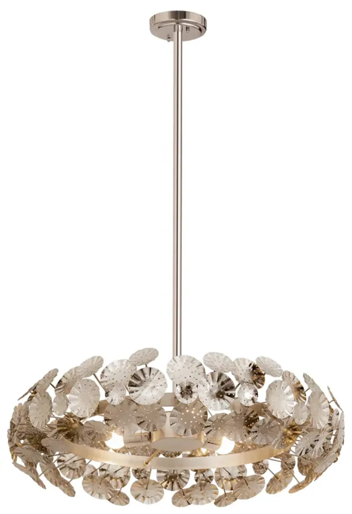 Camora 26" Wide 3-Light Pendant - Nickel