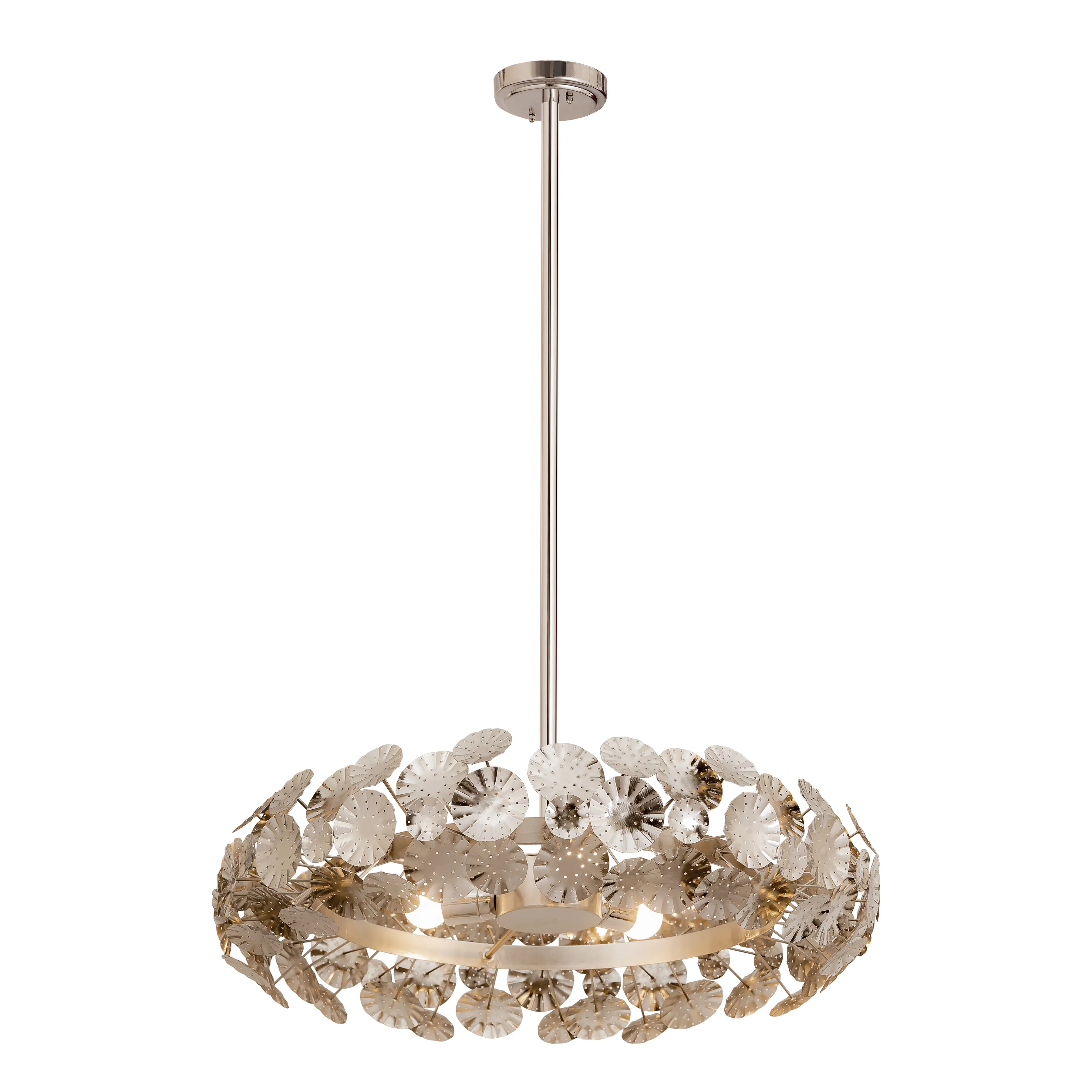 Camora 26" Wide 3-Light Pendant - Nickel