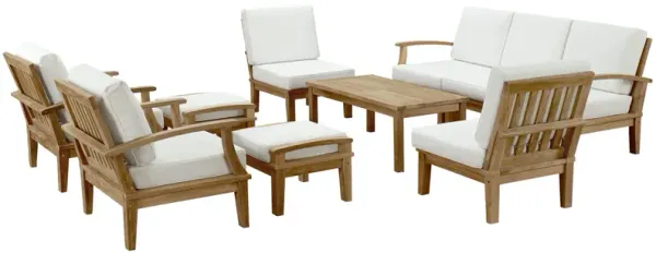 Marina 10 Piece Outdoor Patio Teak Set