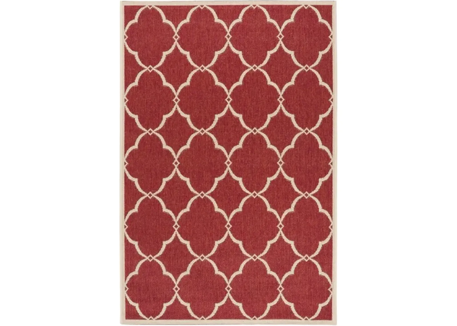 Safavieh BEACH HOUSE Collection BHS125Q-8 Red / Creme 8' X 10'