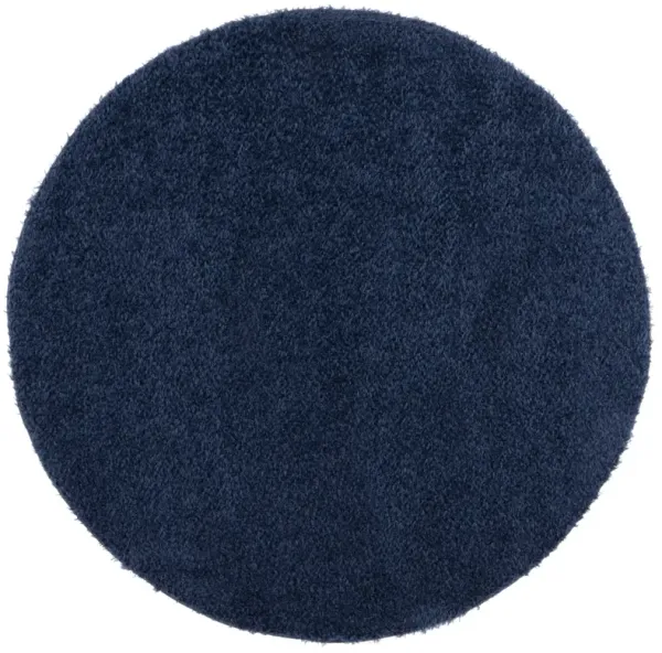 LINDSAY SHAG 560 NAVY 6'-7' x 6'-7' Round Round Rug