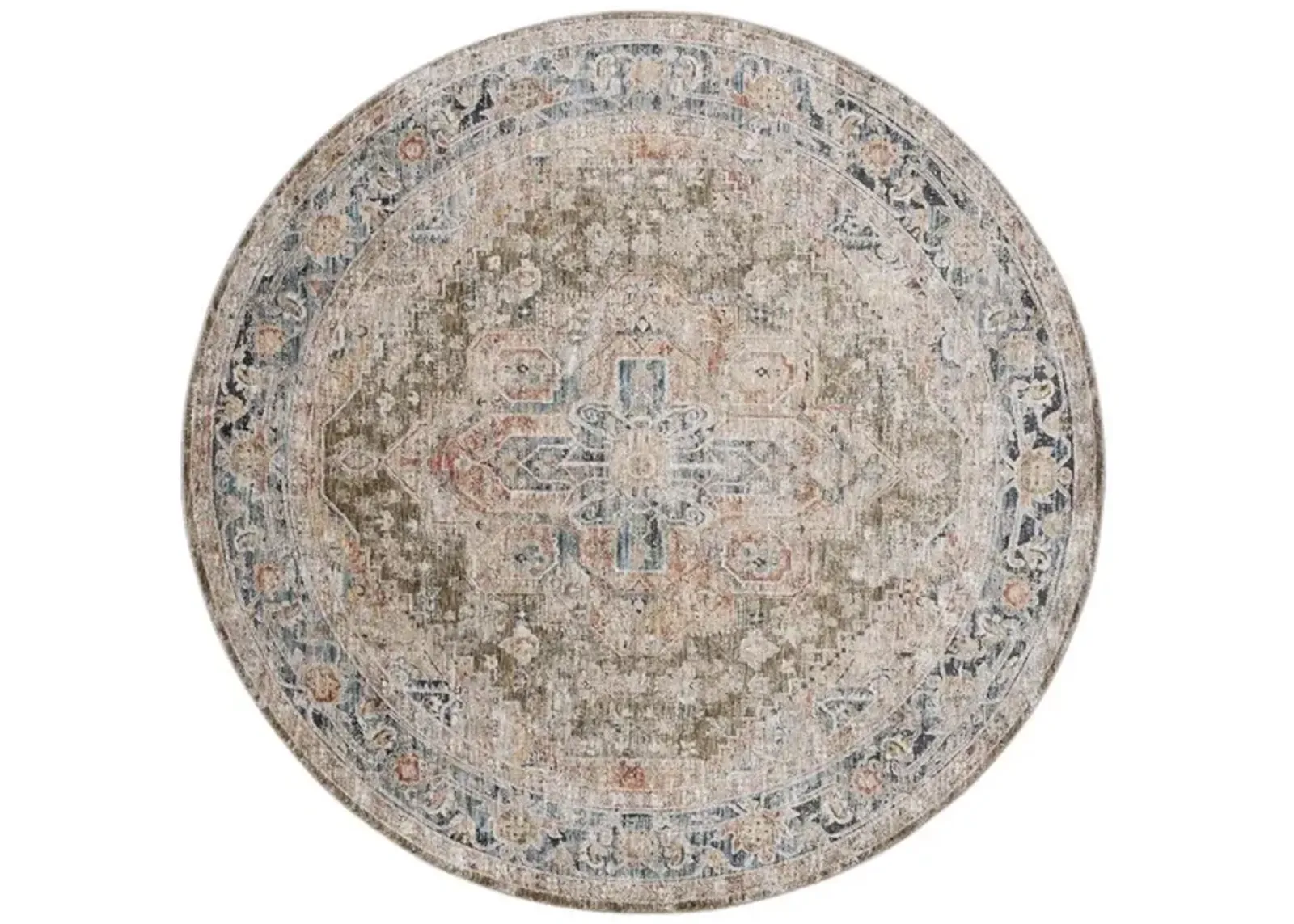 SILVERADO 110 Brown 6'-4' x 6'-4' Round Round Rug