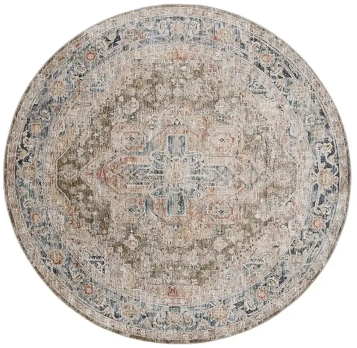 SILVERADO 110 Brown 6'-4' x 6'-4' Round Round Rug