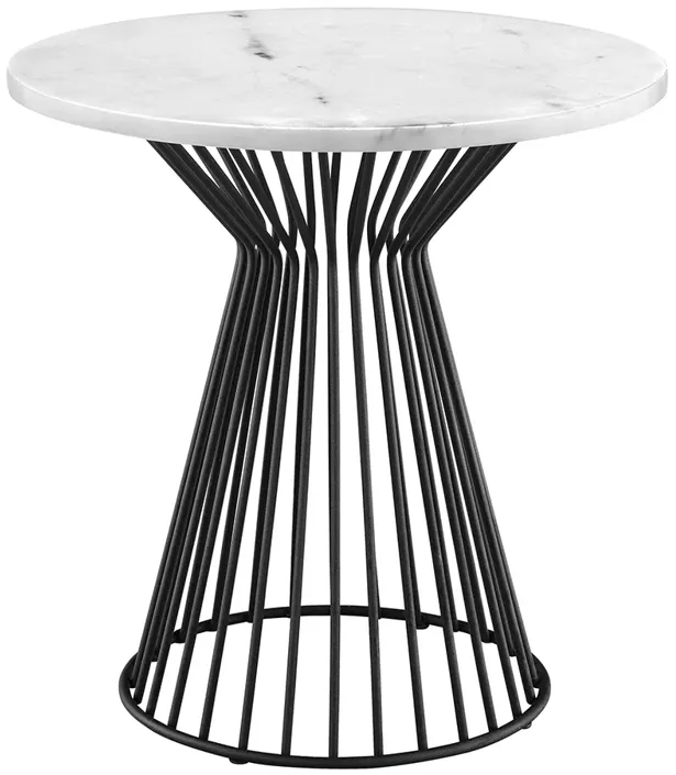 Madison Park Marbury Black/White End Table