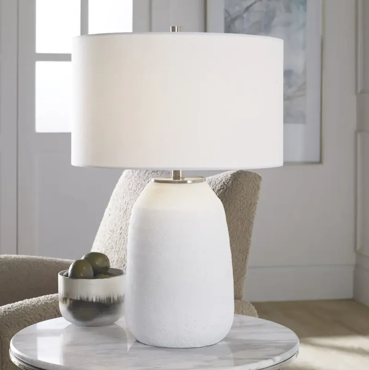 Heir Chalk Table Lamp