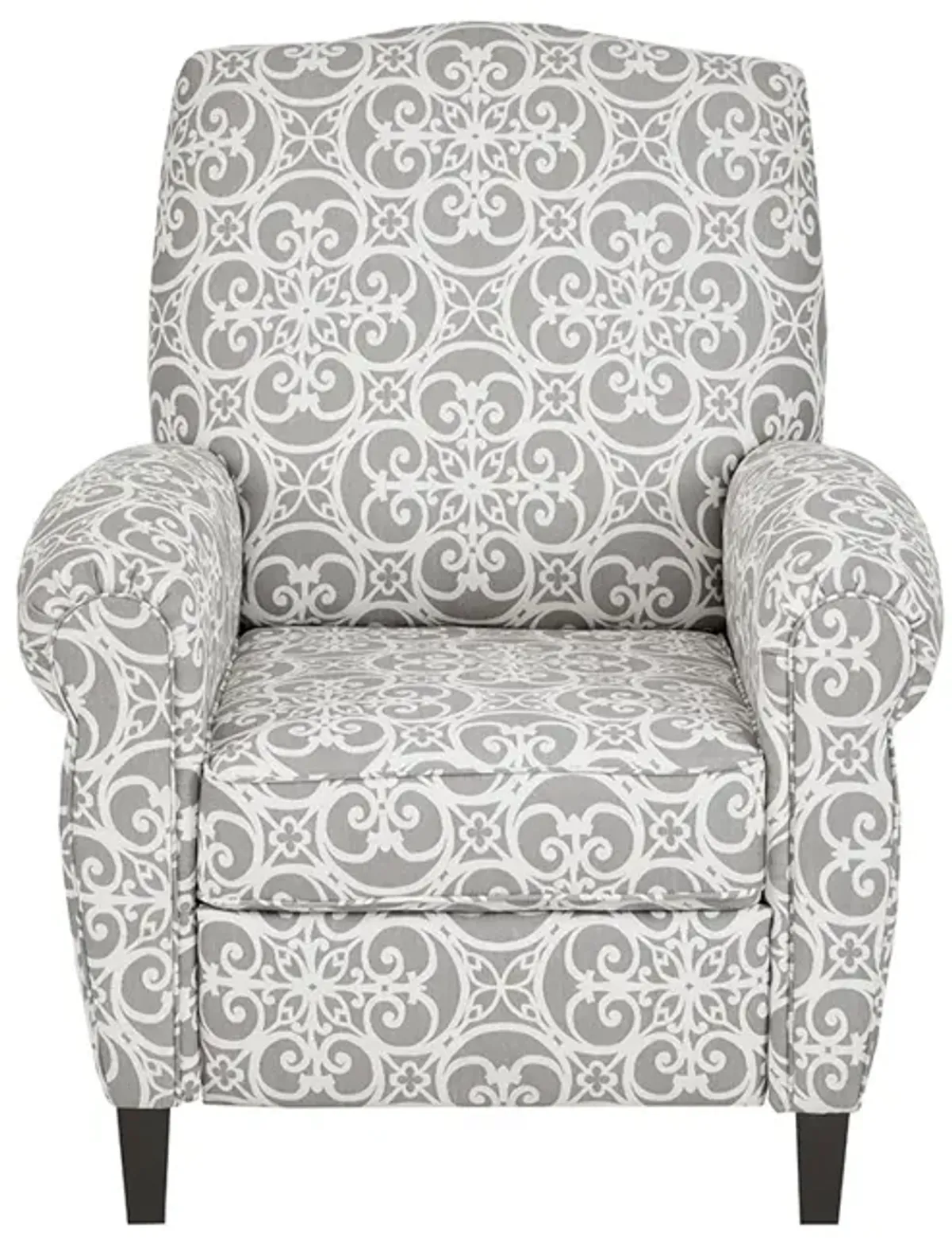 Madison Park Kirby Grey Push Back Recliner