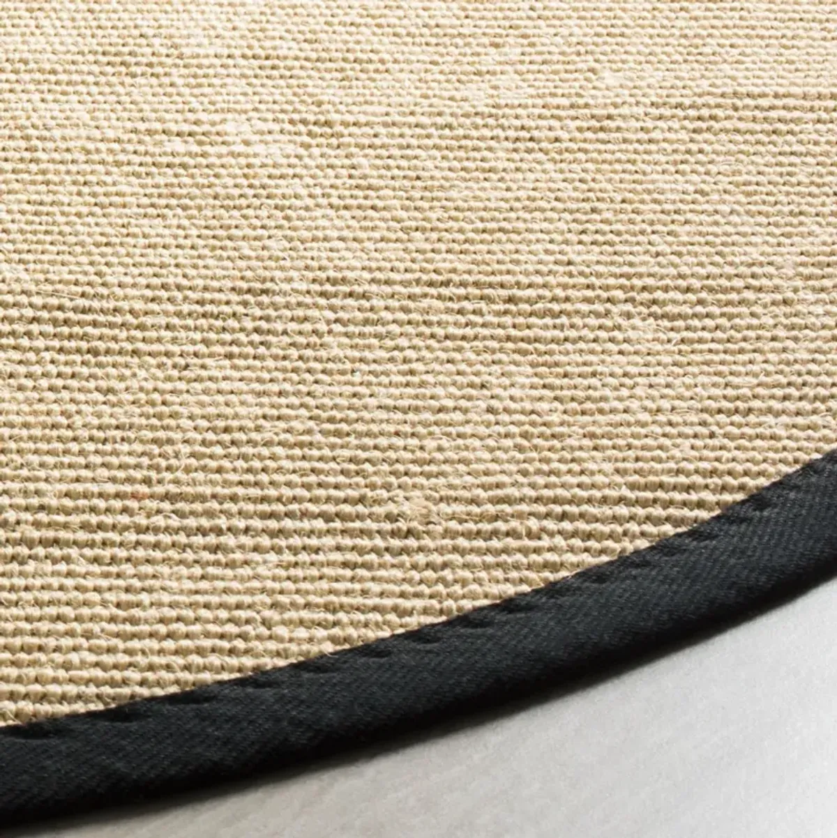 NATURAL FIBER 131 BEIGE  4' x 4' Round Round Rug