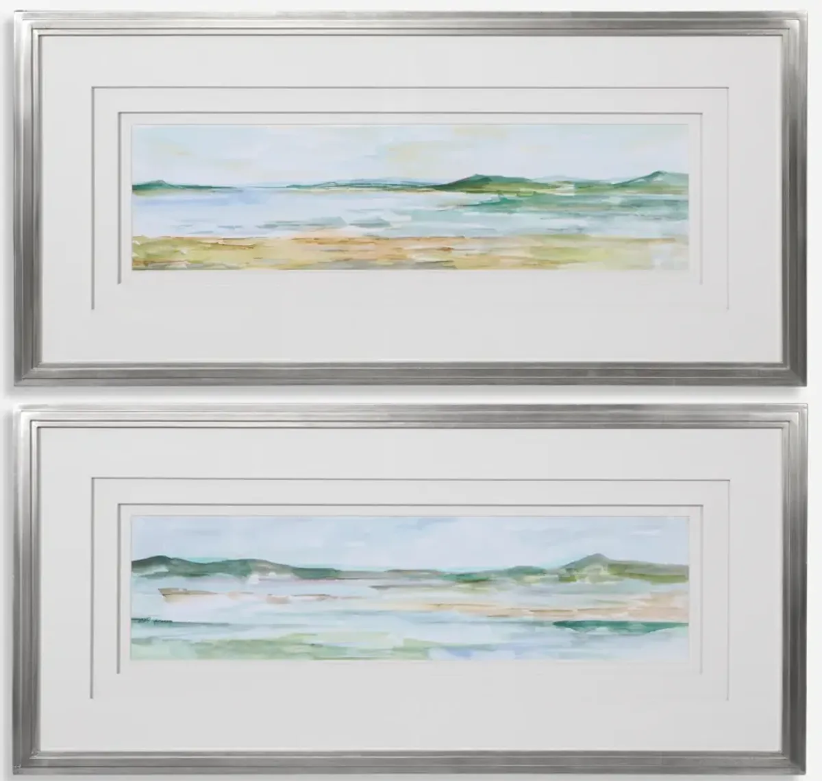 Panoramic Seascape Framed Prints Set/2