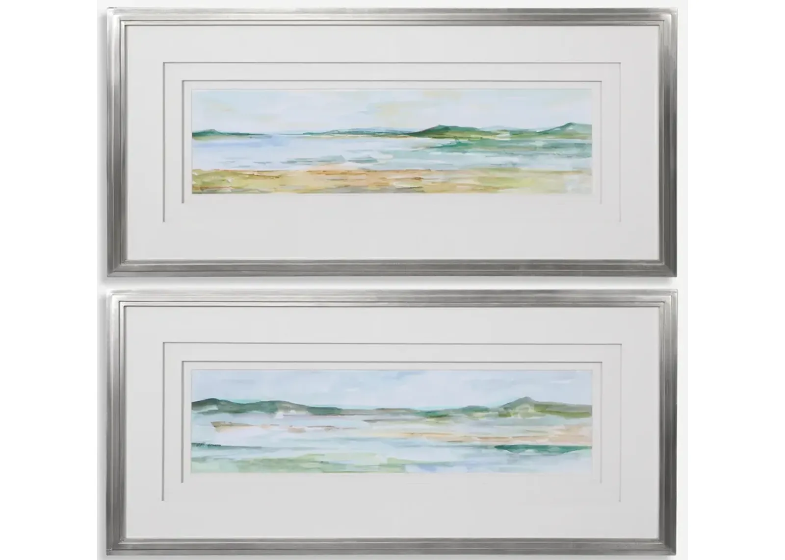 Panoramic Seascape Framed Prints Set/2