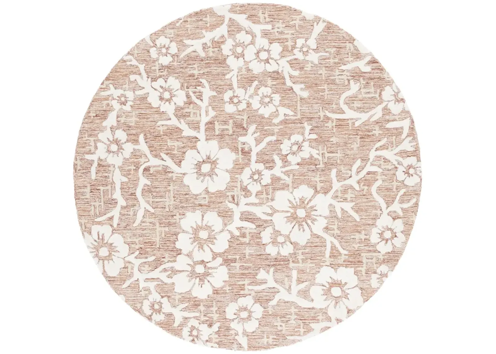 GLAMOUR 540 RUST  6' x 6' Round Round Rug