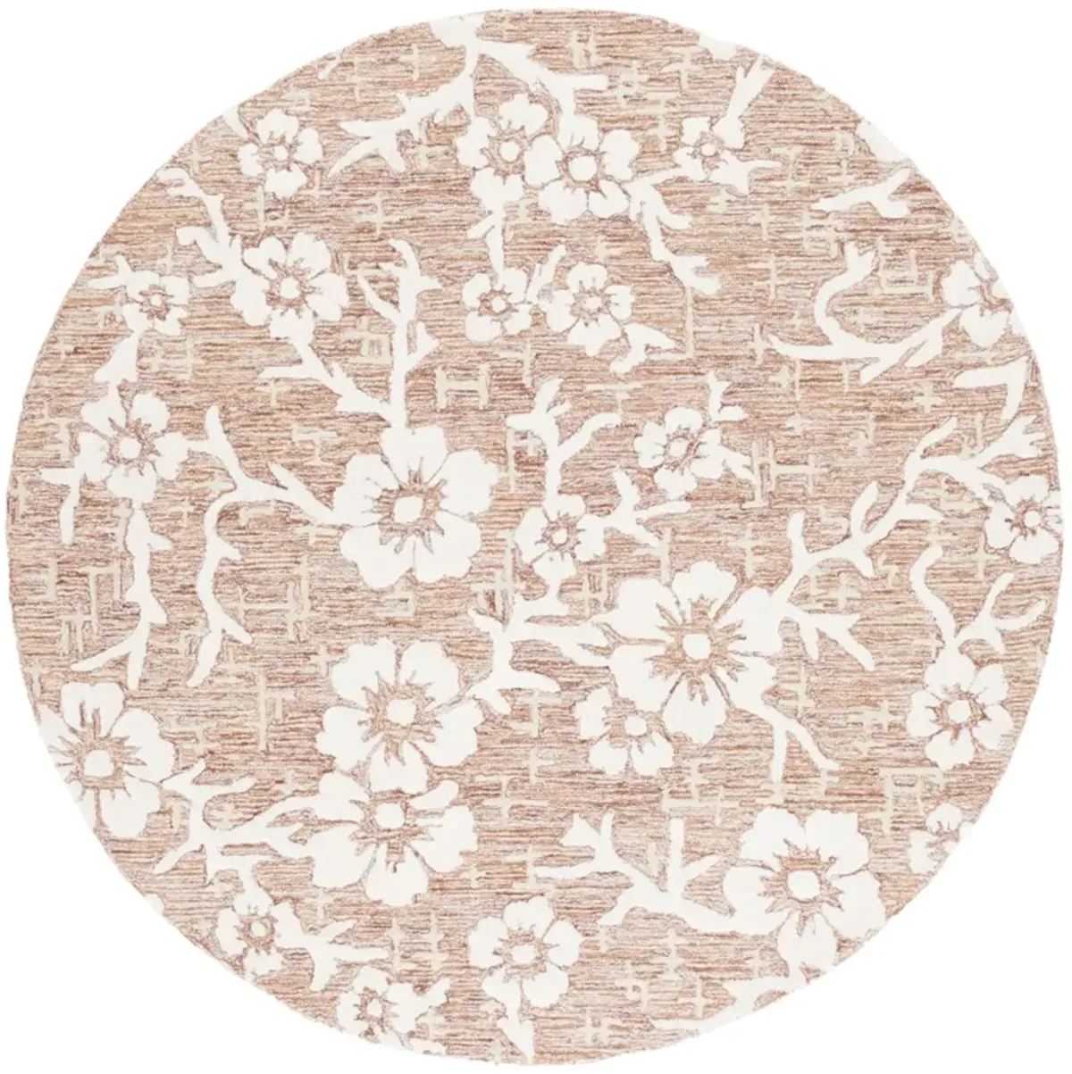 GLAMOUR 540 RUST  6' x 6' Round Round Rug