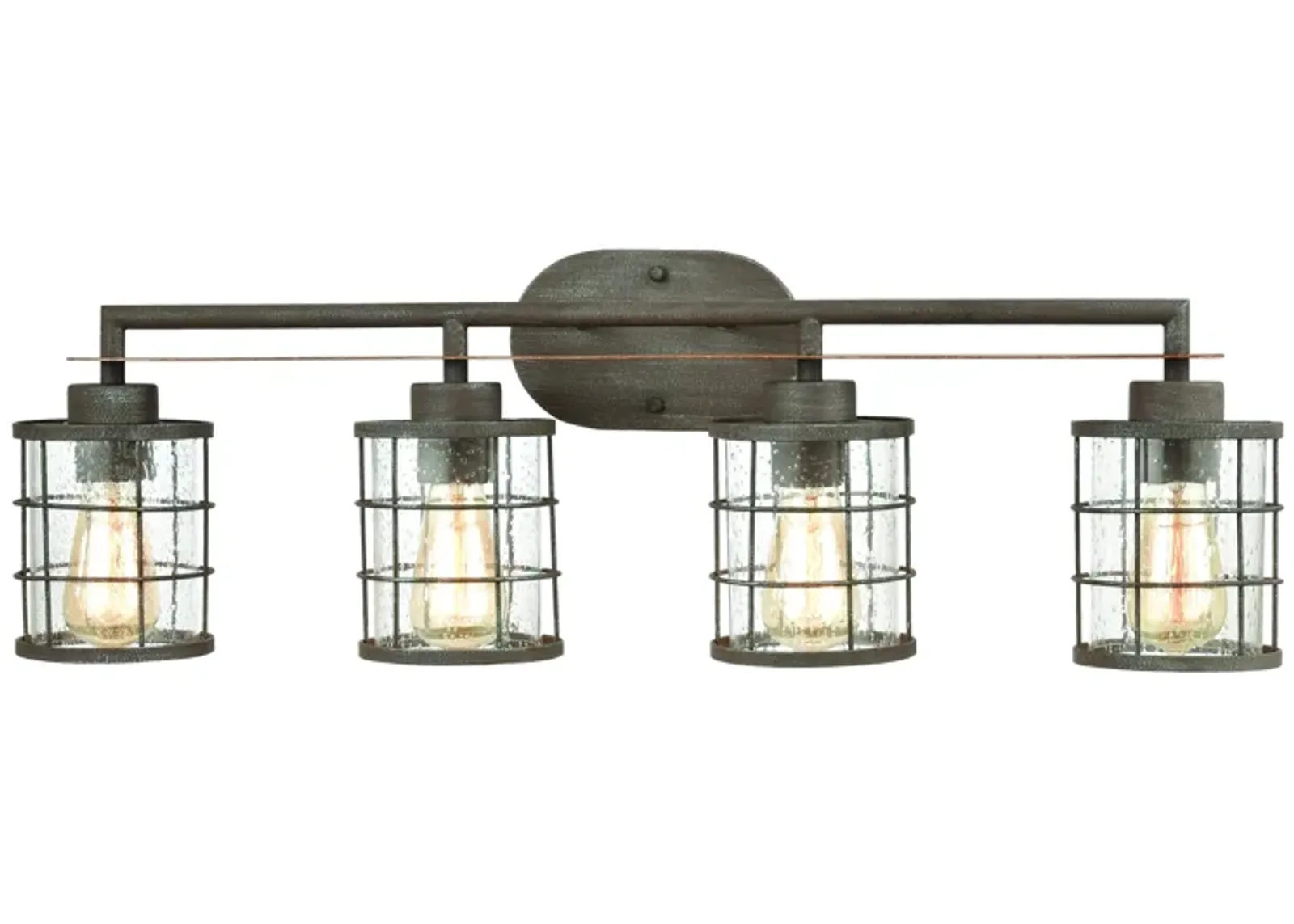 Gilbert 33" Wide 4-Light Vanity Light - Rusted Coffee