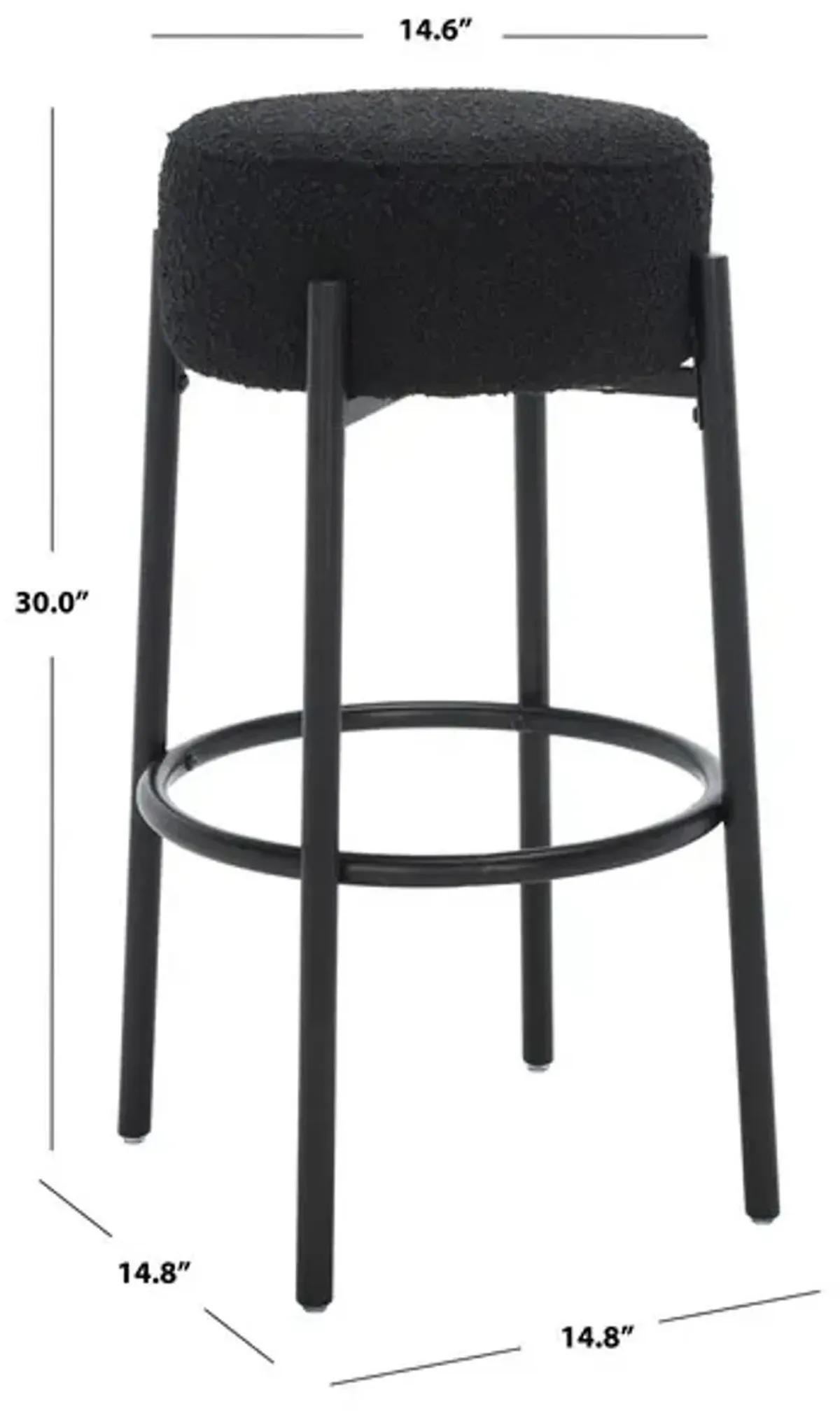 Paisleigh Metal Leg Barstool