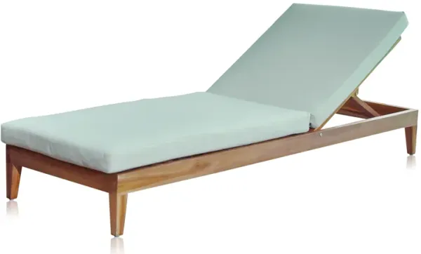Panama Jack Bali Teak Chaise Lounge with Cushion