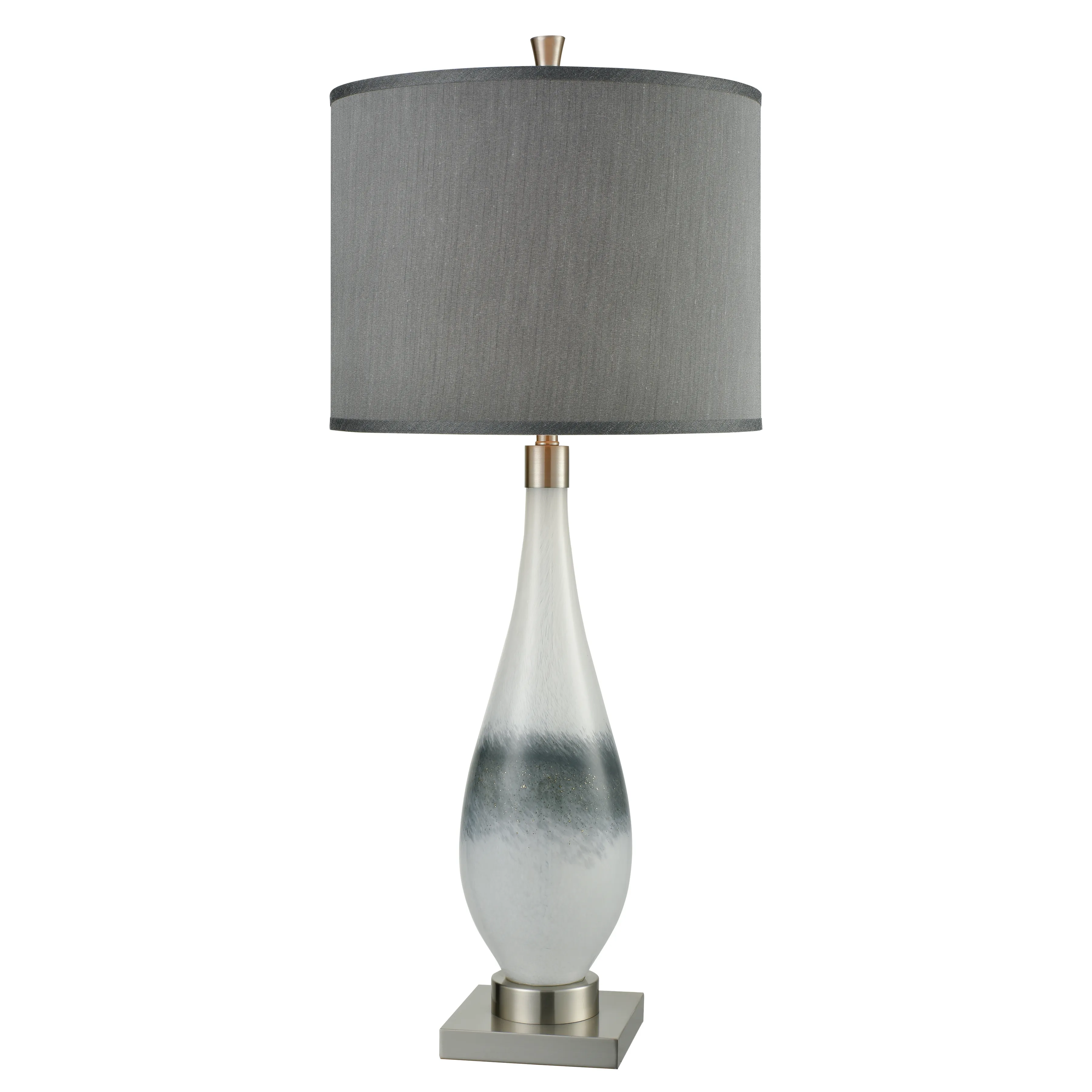 Vapor 38" High 1-Light Table Lamp - Brushed Nickel