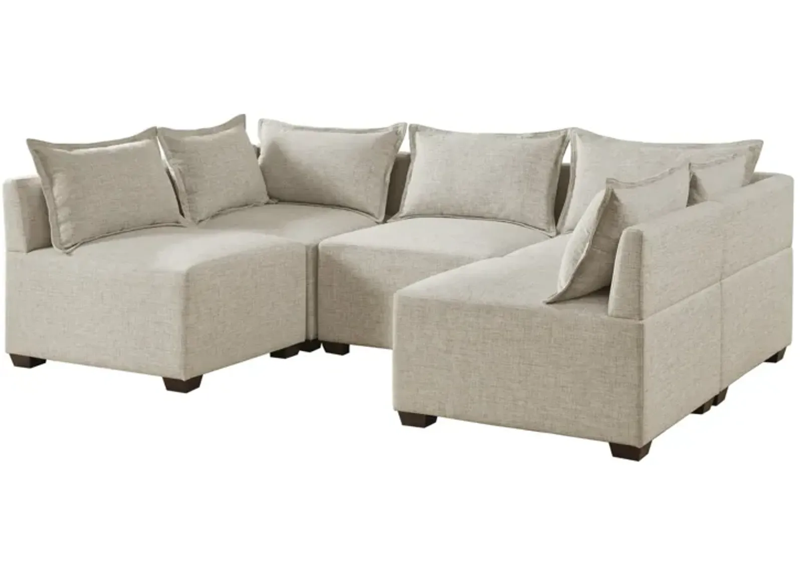 5-Piece Modular U-Shape Sofa