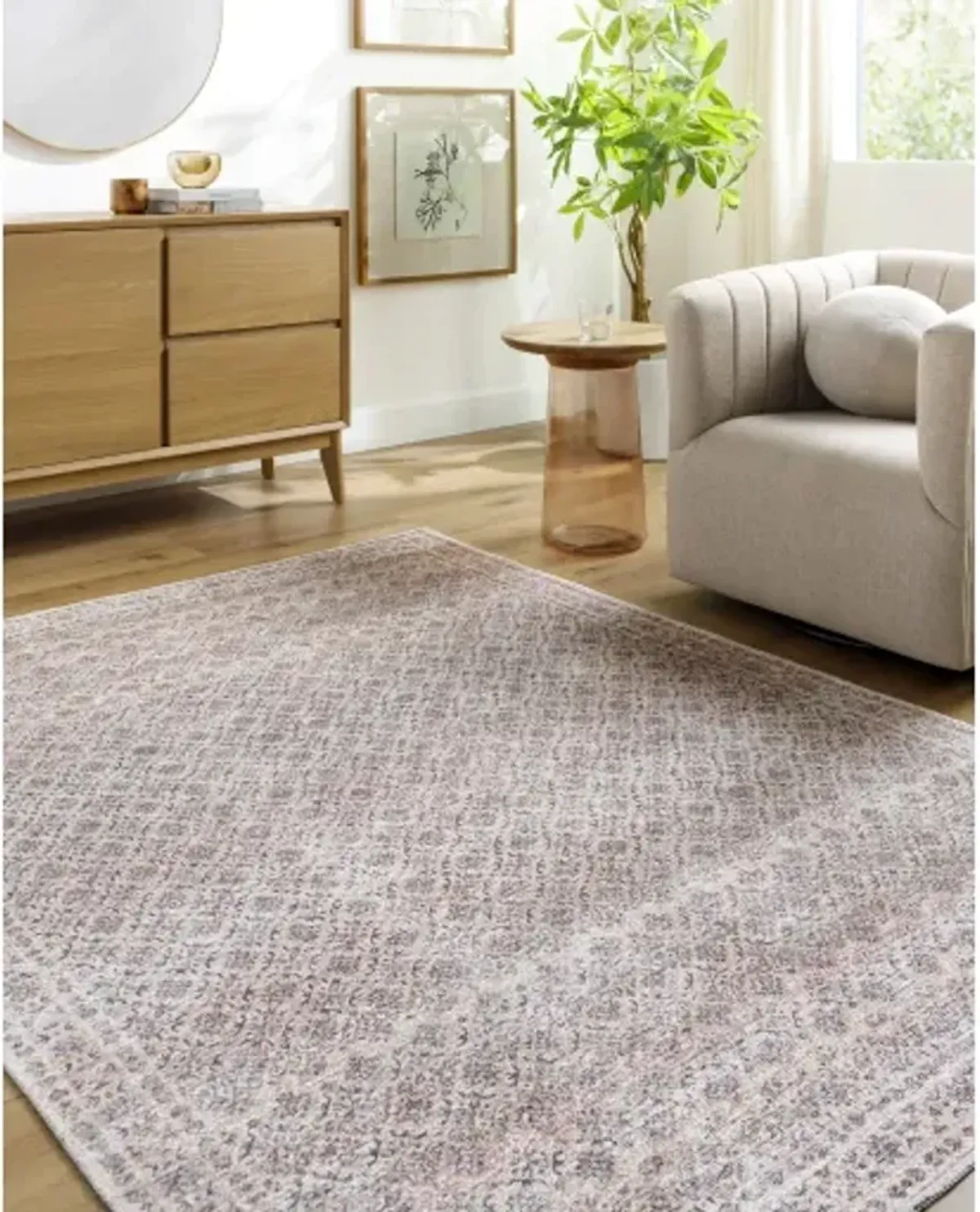 Vinny VNY-2321 6'7" x 9' Machine Woven Rug