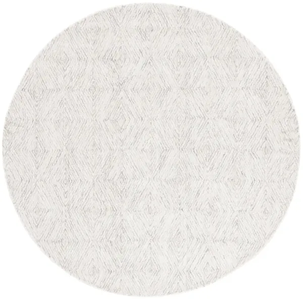 EBONY Hand Tufted 6' x 6' Round area rug