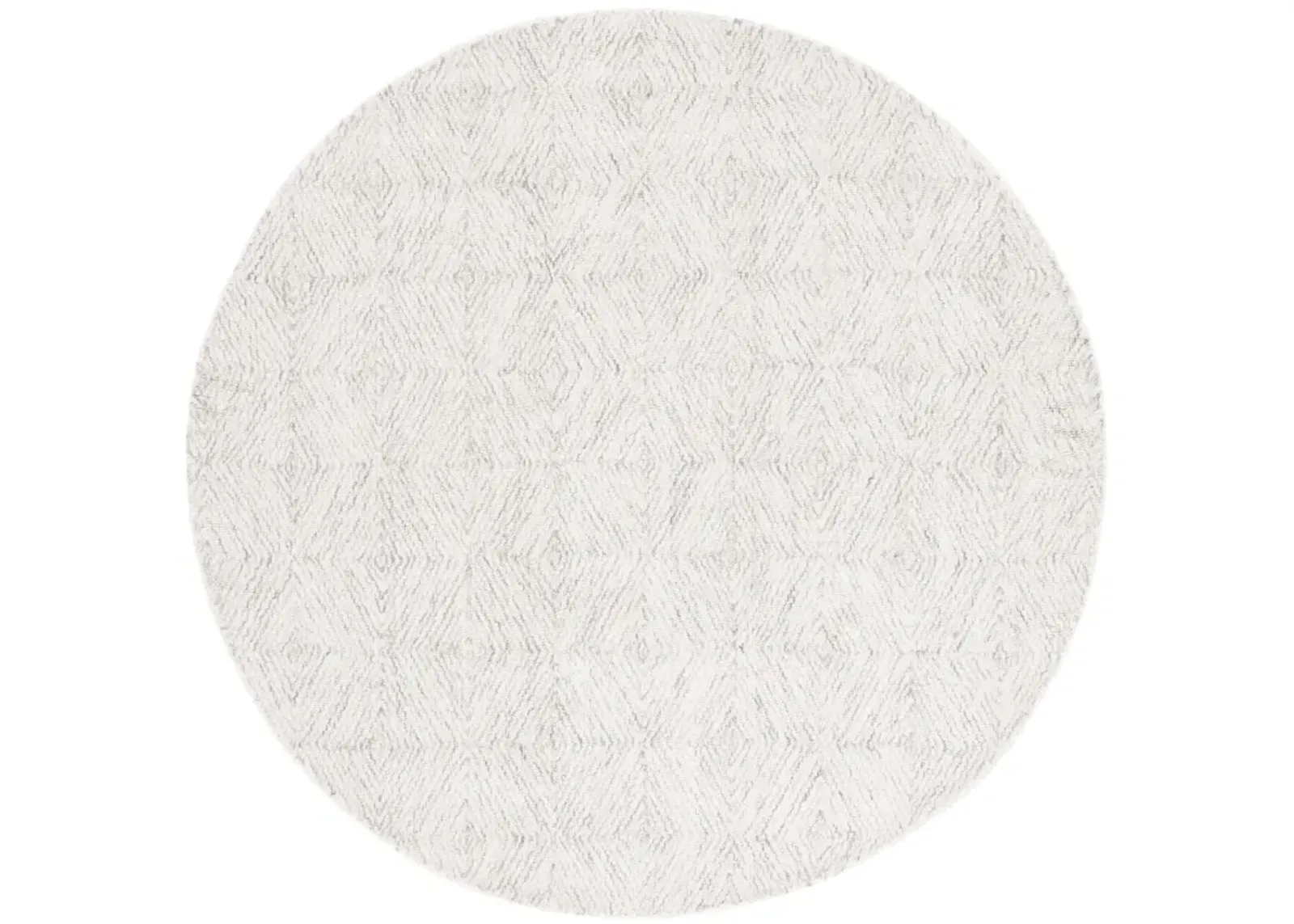 EBONY 901 GREY  6' x 6' Round Round Rug