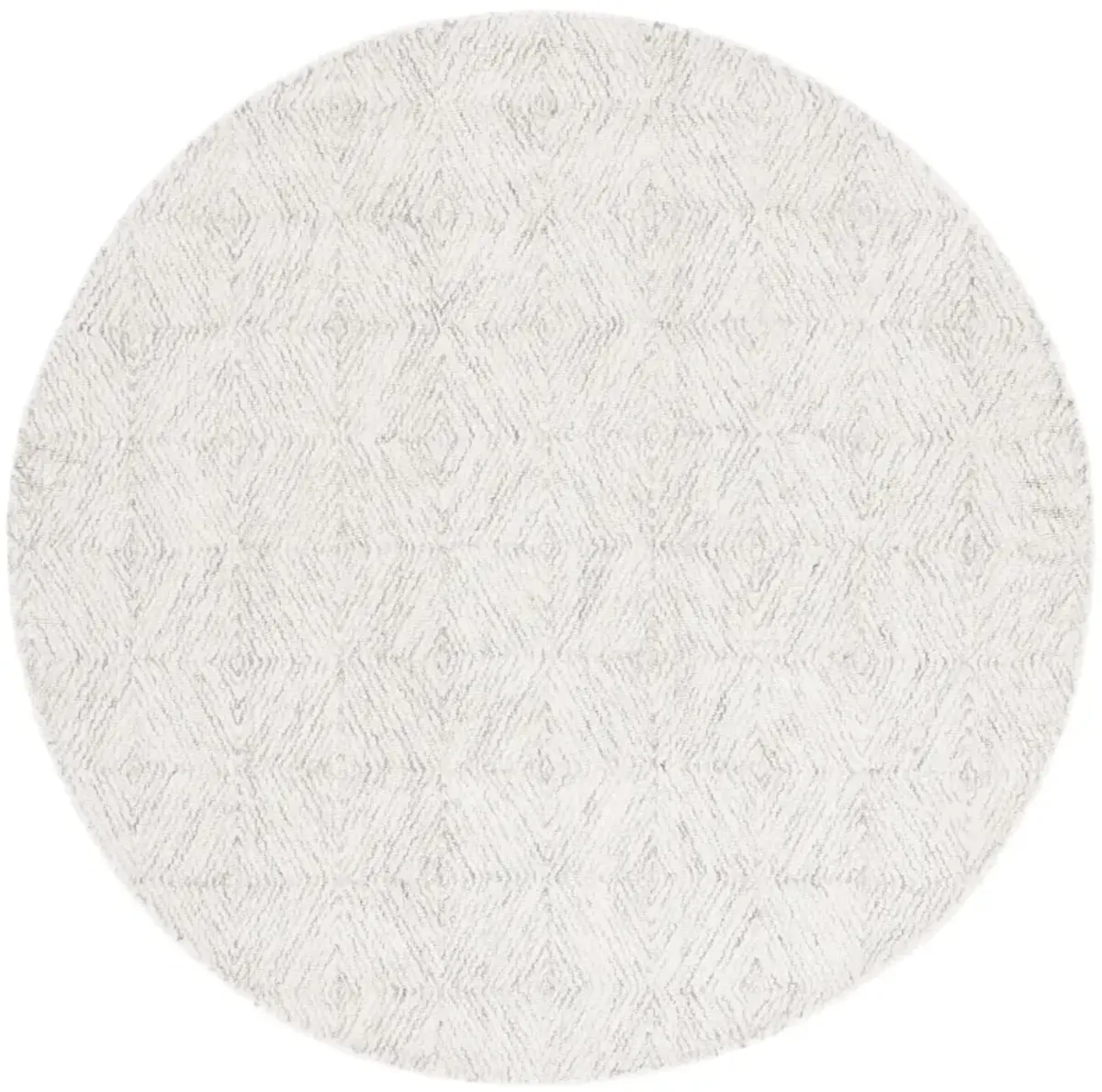 EBONY 901 GREY  6' x 6' Round Round Rug