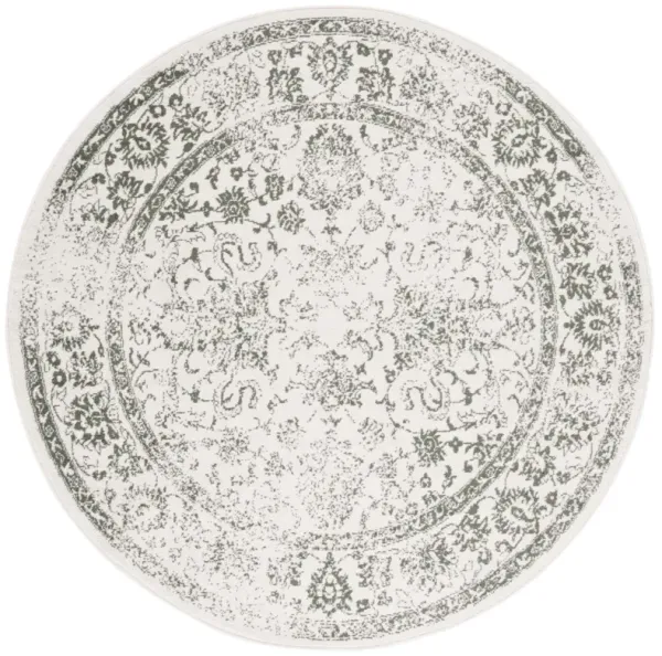 ADIRONDACK 109 IVORY  6' x 6' Round Round Rug